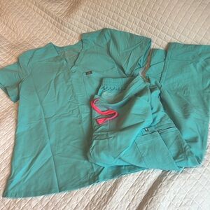 Figs fresh aqua scrub set